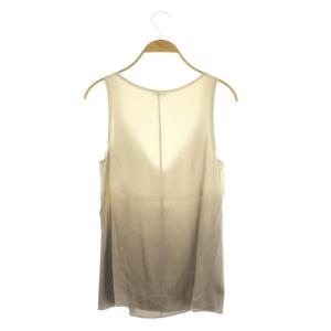 BRUNELLO CUCINELLI ノースリーブブラウス Vネック プルオーバー グラデーション ベージュ /MY OS GY06
