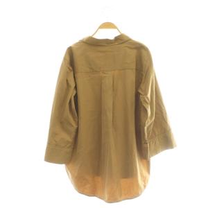 TOTEME 18SS スキッパーシャツ ブラウス 長袖 プルオーバー XS ブラウン /CX GY06