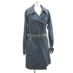 ワンピース 11 青 ブルー 長袖 ダブルブレスト ベルト付き /RN GY99