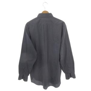 EMPORIO ARMANI シャツ 41/16 紺 ネイビー 無地 ボタンダウンカラー 長袖 /AH15 GY99