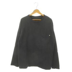 STANDARD Works-T Tシャツ カットソー XL 黒 ブラック 長袖 ラウンドネック 胸ポケット