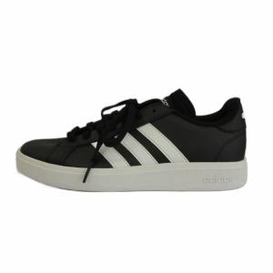 adidas スニーカー レザー ローカット US7 24?p 黒 ブラック /XZ GY99