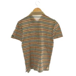 BURBERRY BLACK LABEL ポロシャツ 半袖 ボーダー 2 ベージュ マルチカラー /CX GY28