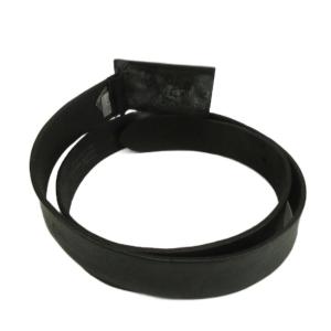 DIESEL B-SEL X00684 ベルト 牛革 レザー バックル ロゴプレート 80/32 黒 ブラック /XZ