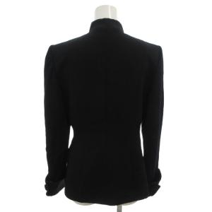 YVES SAINT LAURENT テーラードジャケット フォーマル 5B 総裏地 ウール 36 黒 ブラック /FF GY99