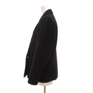 YVES SAINT LAURENT DIFFUSION FEMMES テーラードジャケット ハーフコート ダブルブレスト ウール メルトン