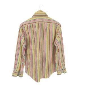 PAUL SMITH LONDON シャツ M ベージュ マルチカラー マルチストライプ柄 長袖 レギュラーカラー 443623