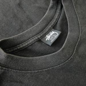 STUSSY WITHERED FLOWER TEE Tシャツ L 黒 ブラック 半袖 ボタニカル ポピー バックロゴ