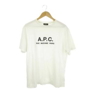 Tシャツ L 白 ホワイト 半袖 ラウンドネック ロゴ刺繍 /CK47 GY99