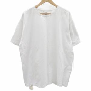 Tシャツ カットソー XL オフホワイト 無地 クルーネック 半袖 /HO3 GY99