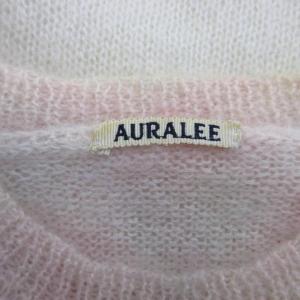 AURALEE 2019AW スーパーキッドモヘア タイダイ ニット プルオーバー 1 ホワイト