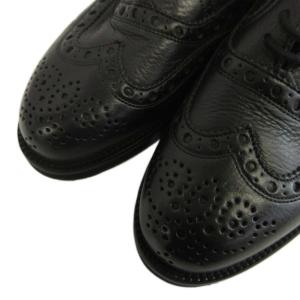 BALLY ビジネスシューズ ドレスシューズ レザー ウィングチップ 6.5 24.5cm-25cm 黒 ブラック