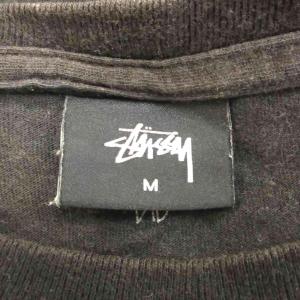 STUSSY Tシャツ M 黒 ブラック ロゴ プリント 半袖 /RY GY99