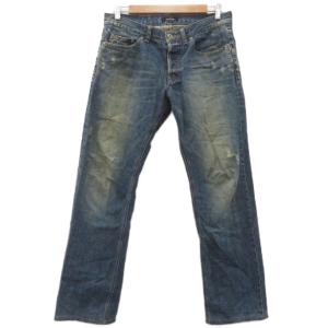 デニムパンツ ジーンズ ストレートパンツ ロング丈 ボタンフライ 76 紺 BMS12-612-26 /SY31