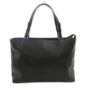 COMME CA DU MODE サックス sacs タグ付き ハンドバッグ ビジネスバッグ 黒 ブラック ロゴプレート レザー調 /IB