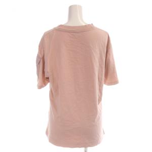 MONCLER Tシャツ ロゴ 肩ポケット XS ピンク