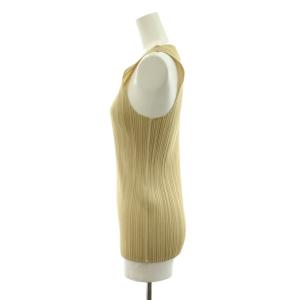 PLEATS PLEASE ISSEY MIYAKE イッセイミヤケ カットソー ノースリーブ 3 ベージュ PP04-JK600 /AN13 GY50