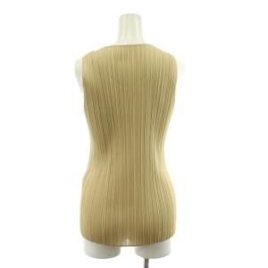 PLEATS PLEASE ISSEY MIYAKE イッセイミヤケ カットソー ノースリーブ 3 ベージュ PP04-JK600 /AN13 GY50