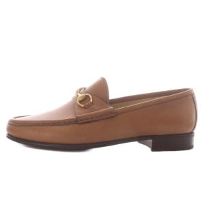 GUCCI グッチ-ローファー ホースビット レザー 37.5C ブラウン（2026