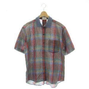SPORT シャツ 半袖 チェック L マルチカラー /DF GY50