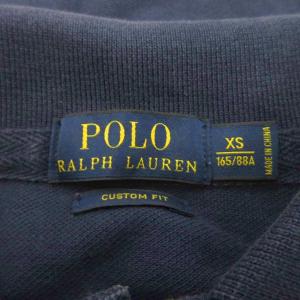 POLO RALPH LAUREN ポロシャツ 鹿の子 ビッグポニー刺繍 XS 紺 ネイビー ナンバリング 半袖 トップス /YU