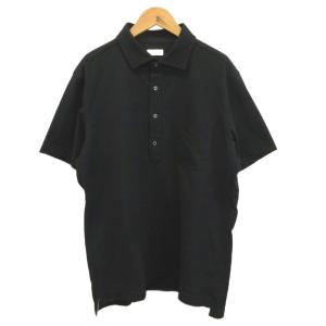 TROTTER SHIRT ポロシャツ 42 黒 ブラック 半袖 胸ポケット /KK