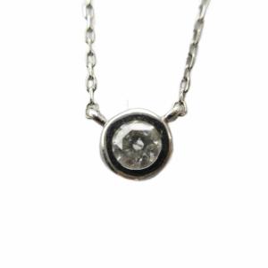 ネックレス K18WG シルバーカラー
