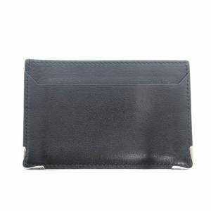 Cartier カードケース 定期入れ パスケース レザー ロゴ 黒 ブラック /FT AA