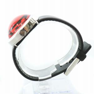 FENDI プースラ 腕時計 ドーム型 レジスターモデル ロゴ 赤 レッド 黒 ブラック 8010G /MW AA