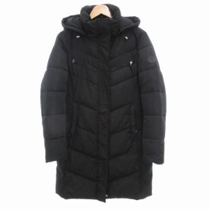 パフォーマンス PERFORMANCE 中綿コート フード付 ロング ロゴ M 黒 ブラック /GV