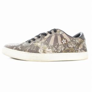 DOLCE&GABBANA スニーカー シューズ ローカット 総柄 7 茶 ブラウン CS1423 /AE