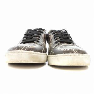 DOLCE&GABBANA スニーカー シューズ ローカット 総柄 7 茶 ブラウン CS1423 /AE