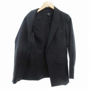 Theory 美品 テーラードジャケット 総裏地 シングル 0 S 黒 ブラック  /AE