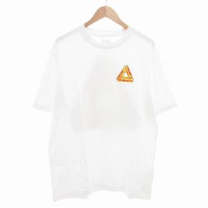 美品 heat sensi Tシャツ クルーネック プリント 半袖 XL 白 ホワイト /AE