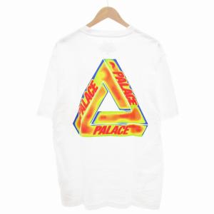 PALACE 美品 heat sensi Tシャツ クルーネック プリント 半袖 XL 白 ホワイト /AE
