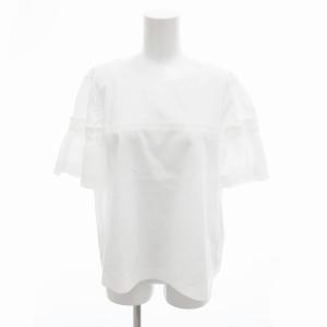 カットソー フリル 半袖 11 白 ホワイト /HO