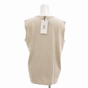 BATONER パックタンクトップ ノースリーブカットソー コットン 2 M 白 オフホワイト BN-20SL-045