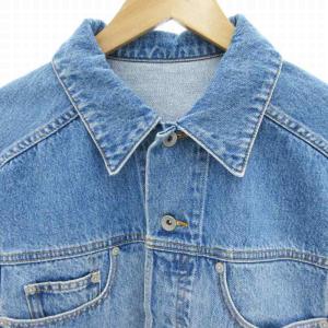Diagram 23AW デニムジャケット リメイク風 カットオフ ショート丈 36 インディゴブルー /HO