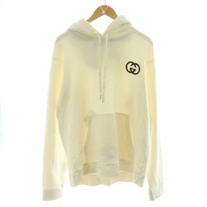 コットンジャージー プルオーバーパーカー XL ホワイト