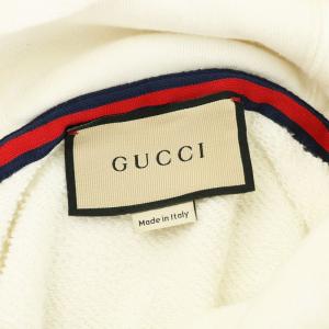 GUCCI コットンジャージー プルオーバーパーカー XL ホワイト
