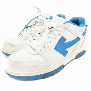 Off-White Out of Office Low スニーカー シューズ ハイカット 38 白 ホワイト 青 ブルー /AE