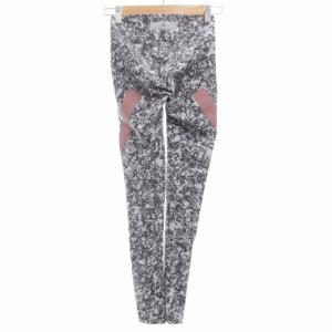 adidas by Stella McCartney 美品 レギンス スパッツ アルファスキン360 総柄 ライン M グレー /GV