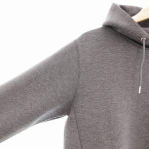 EDIFICE パーカ フーディ プルオーバー 長袖 ダークグレー /AE