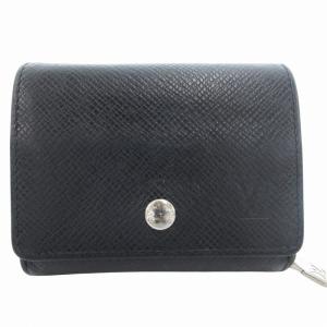 タイガ アルドワーズ ポルトモネ セルゲイ コインケース 小銭入れ ロゴ レザー 黒 ブラック M32562