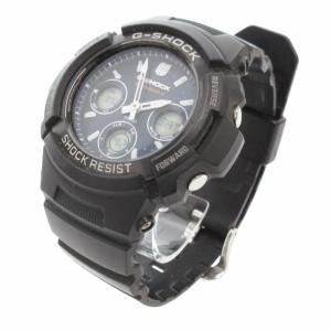 CASIO G-SHOCK 腕時計 ウォッチ クロノグラフ 電波ソーラー AWG-M100SB-2AJF 紺 ネイビー 黒 ブラック