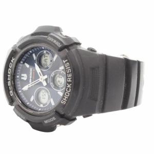CASIO G-SHOCK 腕時計 ウォッチ クロノグラフ 電波ソーラー AWG-M100SB-2AJF 紺 ネイビー 黒 ブラック