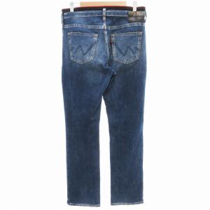 EDWIN ジャージーズ JERSEYS ストレート デニムパンツ ジーンズ ジップフライ リブ M インディゴブルー