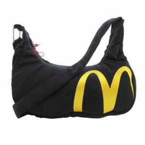 マクドナルド コラボ ビッグマックセット ミニショルダーバッグ 刺繍 黒 ブラック /HO
