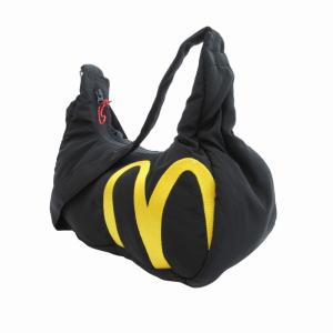 graniph マクドナルド コラボ ビッグマックセット ミニショルダーバッグ 刺繍 黒 ブラック /HO