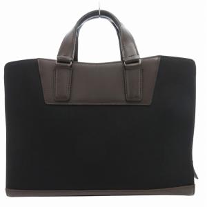 TAKEO KIKUCHI ムーヴ MOVE ハンドバッグ ビジネス ロゴ ナイロン レザー 黒 ブラック 茶 ブラウン /GV